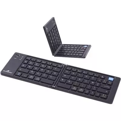 Clavier sans fil pliable - Ordinateur, tablette, smartphone, TV - Touches ciseaux - BLUESTORK - KB-MINI-FOLD/FR - AZERTY - Noir