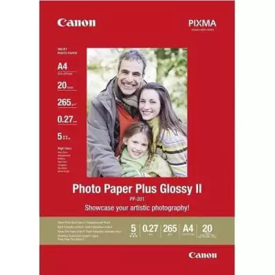 Papier photo brillant CANON PP-201 - 20 feuilles A4 265gr Papier photo brillant CANON PP-201 - 20 feuilles A4 265gr