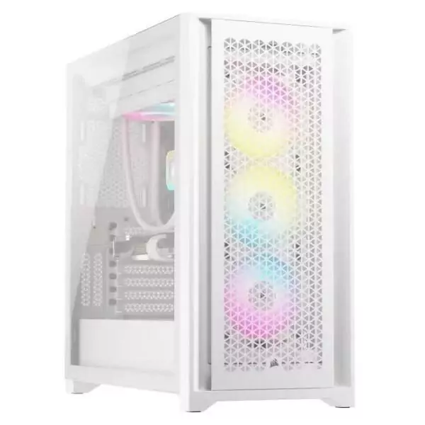 Boîtier PC - CORSAIR - CC-9011243-WW - ICUE 5000D RGB AIRFLOW - Moyen-tour - 3 fans AF120 RGB ELITE - iCUE Lighting Node PRO -