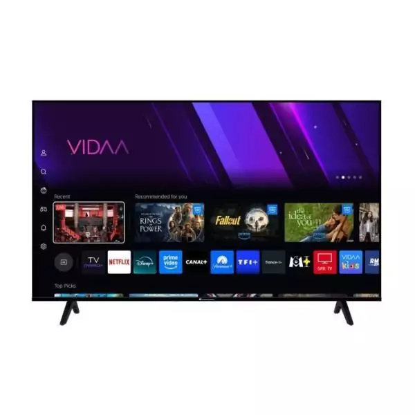 TV LED UHD - CONTINENTAL EDISON - 55“ (139 cm) - 3xHDMI - 2xUSB - Noir - CELED55SV2UD25B6