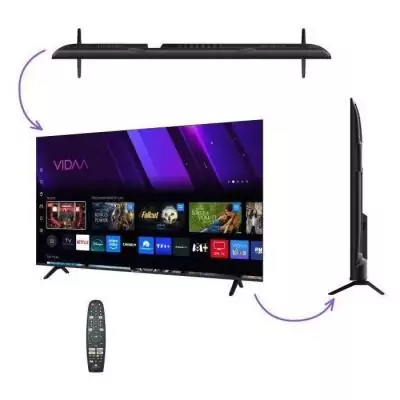 TV LED QLED - CONTINENTAL EDISON - 65“ (164 cm) - 3xHDMI - 2xUSB - Noir - CELED65SV2QL25B6