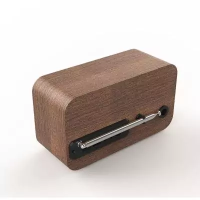 Radio FM portable - CVG - BeBop FM - Bluetooth - Batterie intégrée - Bois