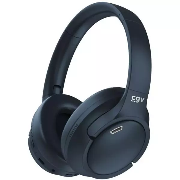 Casque Bluetooth - CGV - SonicVibe ANC - Réduction active du bruit - Microphone intégré - Égaliseur personalisable - Bleu