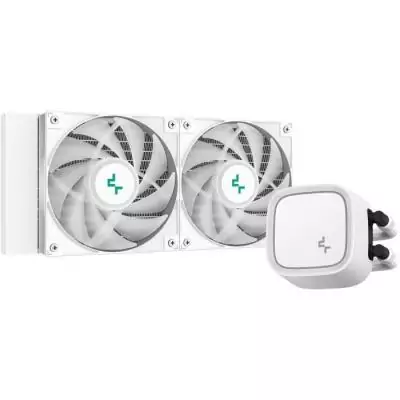 Watercooling AIO DEEPCOOL LE520 Blanc - RGB 2x120mm Ventilateurs