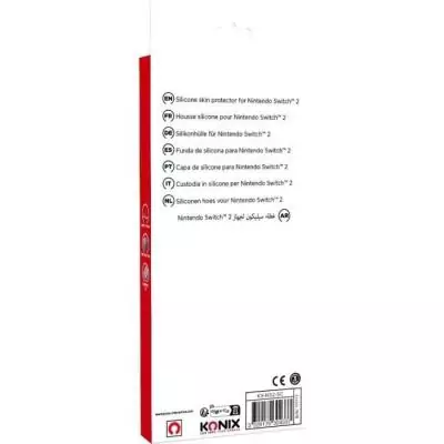 Coque de protection console - KONIX - Nintendo Switch 2 - Silicone - Antidérapant - Antichoc - Anti-rayures - Anti-poussiere -
