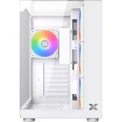 Boîtier PC sans alimentation - XIGMATEK - Aqua Compact Arctic - Cube - Format ATX - 4x120mm A-RGB inclus - Blanc