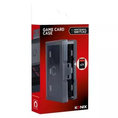 Boîtier de protection et transport - KONIX - Pour cartouches de jeux Nintendo Switch 2 - Antichoc - 24 rangements - Noir Boîtier de protection et transport - KONIX - Pour cartouches de jeux Nintendo Switch 2 - Antichoc - 24 rangements - Noir