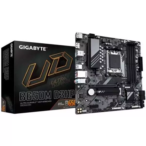 Carte mere - GIGABYTE - B650M D3HP - Socket AM5 - DDR5 jusqu'a 7600 MHz - 2.5 GbE LAN