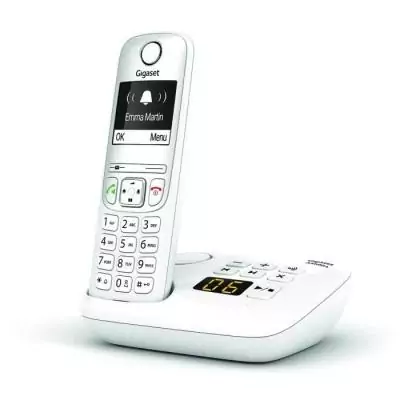 Téléphone Fixe AS690 A Blanc - GIGASET - Répondeur intégré & Mains libres - ID d'appelant