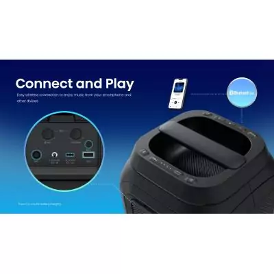 Enceinte nomade - HISENSE - Bluetooth - Max 160 W