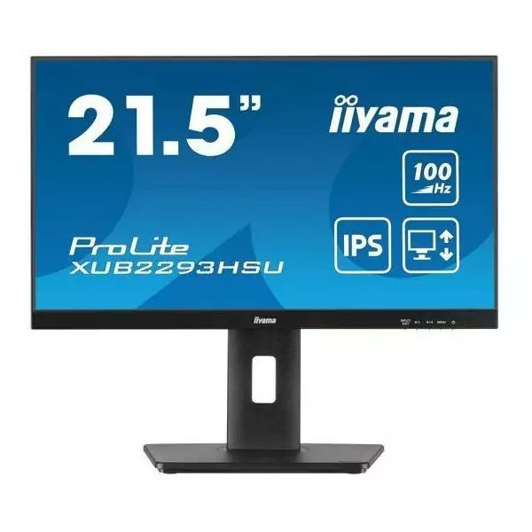 Ecran PC - IIYAMA - 21,5 - 100Hz - Dalle IPS - 1ms - Pied réglable en hauteur + Pivot - Prolite XUB2293HSU-B7