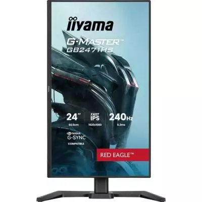 Ecran PC Gamer IIYAMA 23,8 FHD 240Hz Dalle Fast IPS - Réglable en hauteur - G-Master Red Eagle