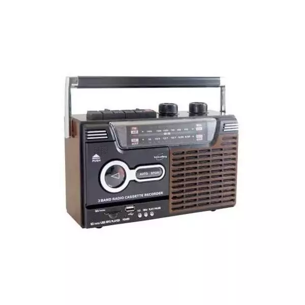 Radio-cassette enregistreur - INOVALLEY - RK10N - Haut-parleur 1 x 8 Watts - AM/FM/SW1/SW2