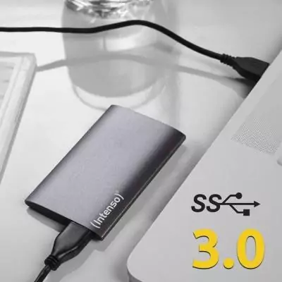 Disque dur SSD externe - INTENSO - PREMIMUM - 512Go - Gris