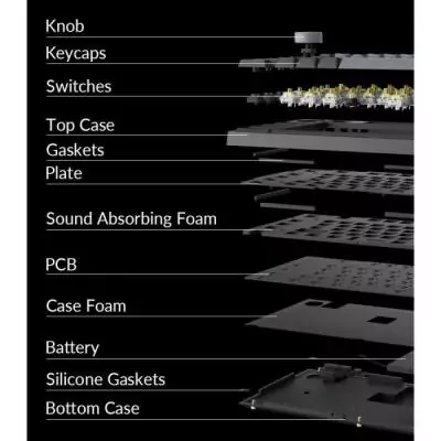 Clavier mécanique gamer - Switch mécanique Red - KEYCHRON Q3 Pro SE - ANSI - Rétroéclairage RGB