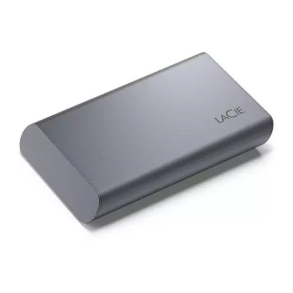 SSD externe - LACIE - Mobile SSD Secure STKH1000800 - 1 To - USB Type-C - 3,2 Gen 2 - 1050 Mo/s - Gris