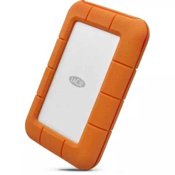 Disque dur externe - LACIE - Rugged USB-C STFR5000800 - 5 To - 3.2 Gen 1 - Gris / Jaune