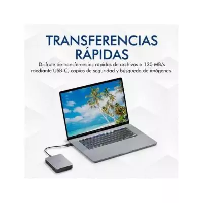 Disque dur externe LaCie Mobile Drive Moon Silver USB-C STLP5000400 - 5To Disque dur externe LaCie Mobile Drive Moon Silver USB-C STLP5000400 - 5To