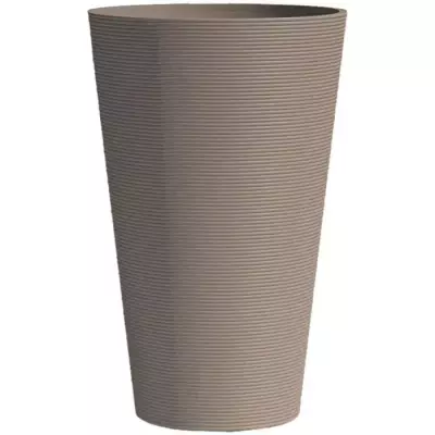 Pot de fleurs haut GARDEN ID - Taupe - 55 cm - 10 ans garantie Pot de fleurs haut GARDEN ID - Taupe - 55 cm - 10 ans garantie