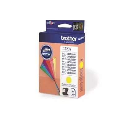 Cartouche d'encre jaune Brother LC223Y - Couleur vive garantie!