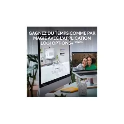 Ensemble Clavier Souris - Sans fil - Logitech - MK950 Signature - AZERTY - Blanc Ensemble Clavier Souris - Sans fil - Logitech - MK950 Signature - AZERTY - Blanc