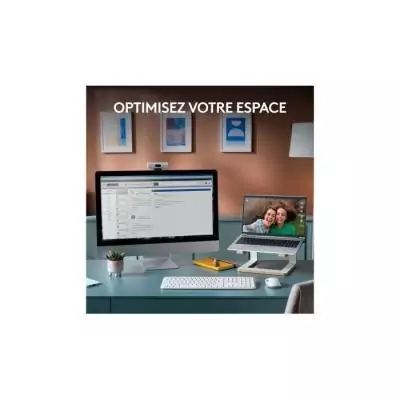 Ensemble Clavier Souris - Sans fil - Logitech - MK950 Signature - AZERTY - Blanc Ensemble Clavier Souris - Sans fil - Logitech - MK950 Signature - AZERTY - Blanc