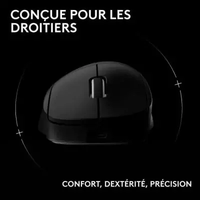 Souris gamer ultra-légère Logitech G Pro X Superlight 2 DEX - Noir Ultra-précision sans fil pour les gamers exigeants! Découvrez