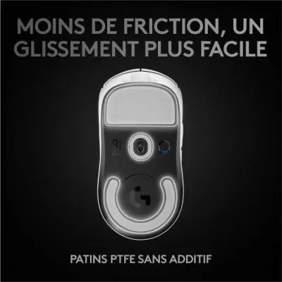 Souris Gamer sans fil Logitech G Pro X Superlight Blanche - Ultra-légère et performante