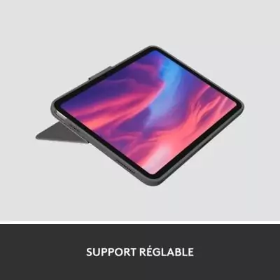 Etui clavier - Logitech - Combo Touch - AZERTY - Pour iPad (10e génération) - Gris Etui clavier - Logitech - Combo Touch - AZERTY - Pour iPad (10e génération) - Gris