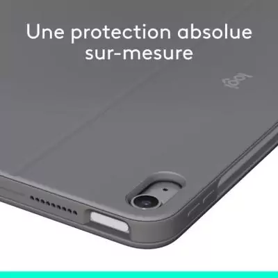 Etui clavier - Logitech - Combo Touch - QWERTY - Pour iPad Air 11 (M2 & M3) & Ipad Air (5e génération) - Gris