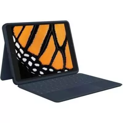 Étui clavier iPad - Logitech Rugged Combo 3 Touch AZERTY Bleu - Robuste et Pratique