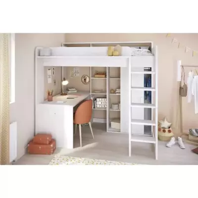 Lit combiné mezzanine enfant PARISOT Lena - Design Pin Petterson - Made in France Lit combiné mezzanine enfant PARISOT Lena - Design Pin Petterson - Made in France
