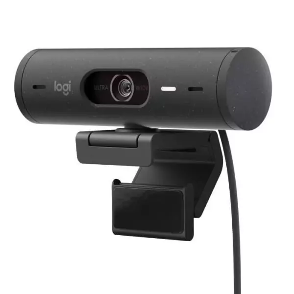 Webcam - Full HD 1080p - Logitech - Brio 500 - Microphone intégré - Graphite