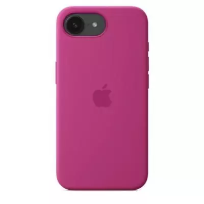 APPLE - iPhone 16E - Coque en silicone - Fuchsia