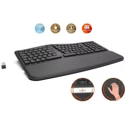 Clavier ergonomique sans fil pour Windows - MOBILITY LAB - Touches concaves