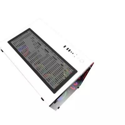 MRED - Boîtier PC Gamer ATX - Blanc RGB Crystal Sea MRED - Boîtier PC Gamer ATX - Blanc RGB Crystal Sea