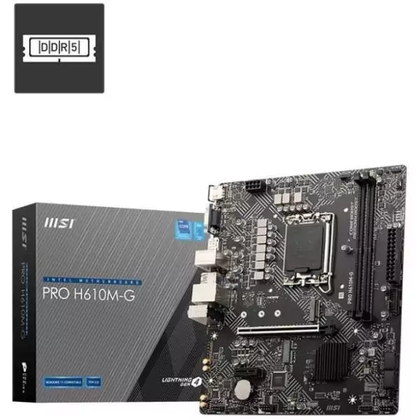 Carte mere - MSI - PRO H610M-G Intel H610 LGA 1700 micro ATX