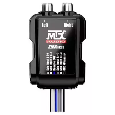 Adaptateur - MTX AUDIO - Câbles HP vers RCA 8V - Sortie ”Remote”