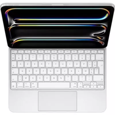 Clavier Magic Keyboard pour iPad Pro 11" (M4) - Blanc Un clavier français élégant et performant