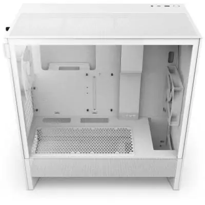 Boitier PC Compact ATX NZXT H5 Flow Blanc - CC-H52FW-01 Boitier PC Compact ATX NZXT H5 Flow Blanc - CC-H52FW-01