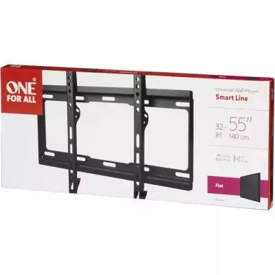ONE FOR ALL WM2411 - Support mural TV Support plat pour écran 32-65''/81-165cm - Pour TV max 100kgs - 25mm du mur ONE FOR ALL WM2411 - Support mural TV Support plat pour écran 32-65''/81-165cm - Pour TV max 100kgs - 25mm du mur