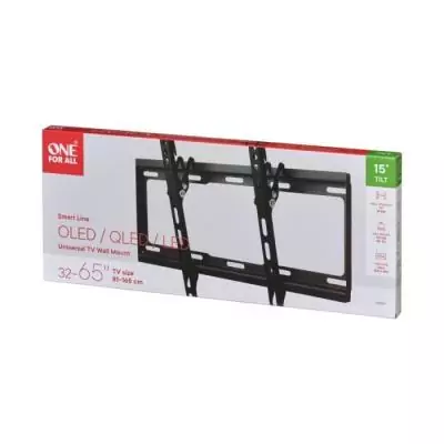 ONE FOR ALL WM2421 - Support mural avec réglage d'inclinaison de 15° pour TV de 32 a 65 (81 a 165cm) - Noir ONE FOR ALL WM2421 - Support mural avec réglage d'inclinaison de 15° pour TV de 32 a 65 (81 a 165cm) - Noir