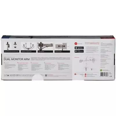 Support moniteur Smart - ONE FOR ALL - Vesa 100 - Double Bras - 13 et 32'' - 8kgs max - Hauteur réglable - Noir