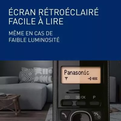 Téléphone Sans Fil Panasonic KX-TG1611FRH – DECT avec Répondeur et Écran LCD Téléphone Sans Fil Panasonic KX-TG1611FRH – DECT avec Répondeur et Écran LCD