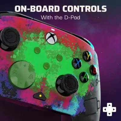 Manette de jeu Xbox Rematch Glow Advanced Filiare Space Dust - PDP Manette de jeu Xbox Rematch Glow Advanced Filiare Space Dust - PDP