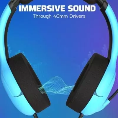 Casque Filaire - Airlite - Neptune Blue - Compatible PS4/PS5 - Microphone Boom - Arceau Circum-aural Casque Filaire - Airlite - Neptune Blue - Compatible PS4/PS5 - Microphone Boom - Arceau Circum-aural