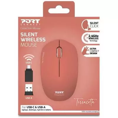 Souris sans fil Terracotta - PORT Designs 900542 Collection II - 2.4 GHz