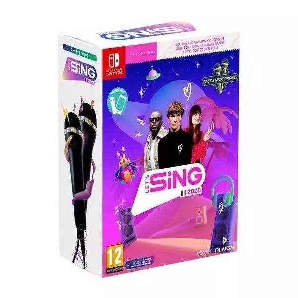 Let's Sing 2025 + 2 Micros&nbsp;- Jeu Nintendo Switch