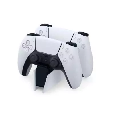 Station de Rechargement pour DualSense PS5 Blanche/White - Chargeur de Manette - PlayStation officiel Station de Rechargement pour DualSense PS5 Blanche/White - Chargeur de Manette - PlayStation officiel