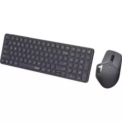 Ensemble Clavier-Souris - RAPOO - 9760M - Sans-fil - Ultra-Slim - Dark Grey Ensemble Clavier-Souris - RAPOO - 9760M - Sans-fil - Ultra-Slim - Dark Grey